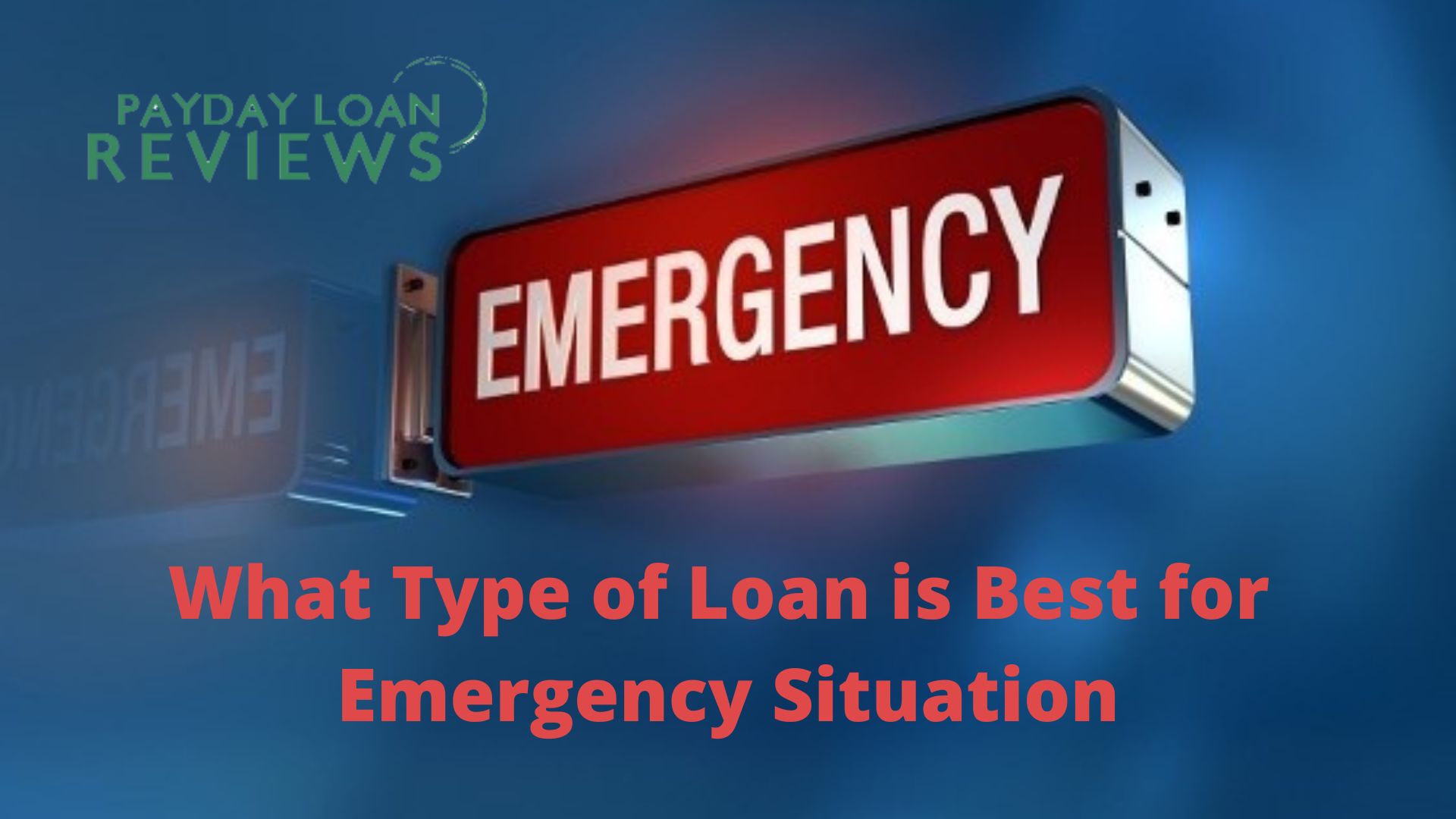 best emergency loans